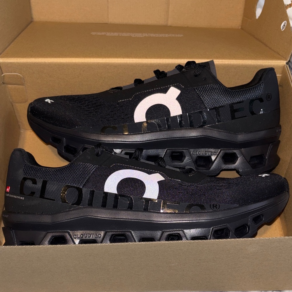 On Running Men's Cloudmonster All Black NEVER WORN